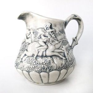 Green Glazed Vintage Creamer Pitcher